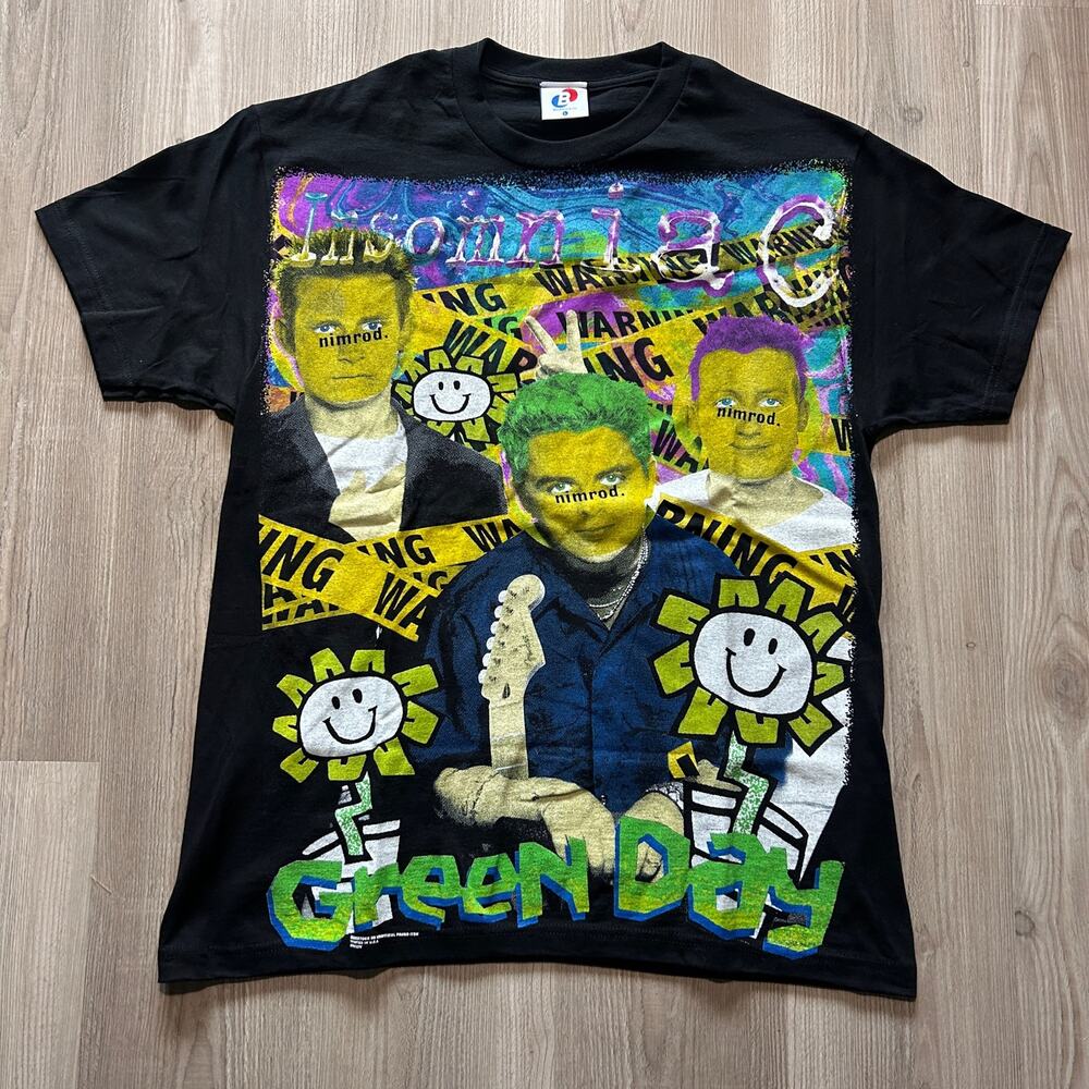 Backstock Co. Green Day Insomniac Dookie Welcome to Paradise Band Tee Shirt Sz L